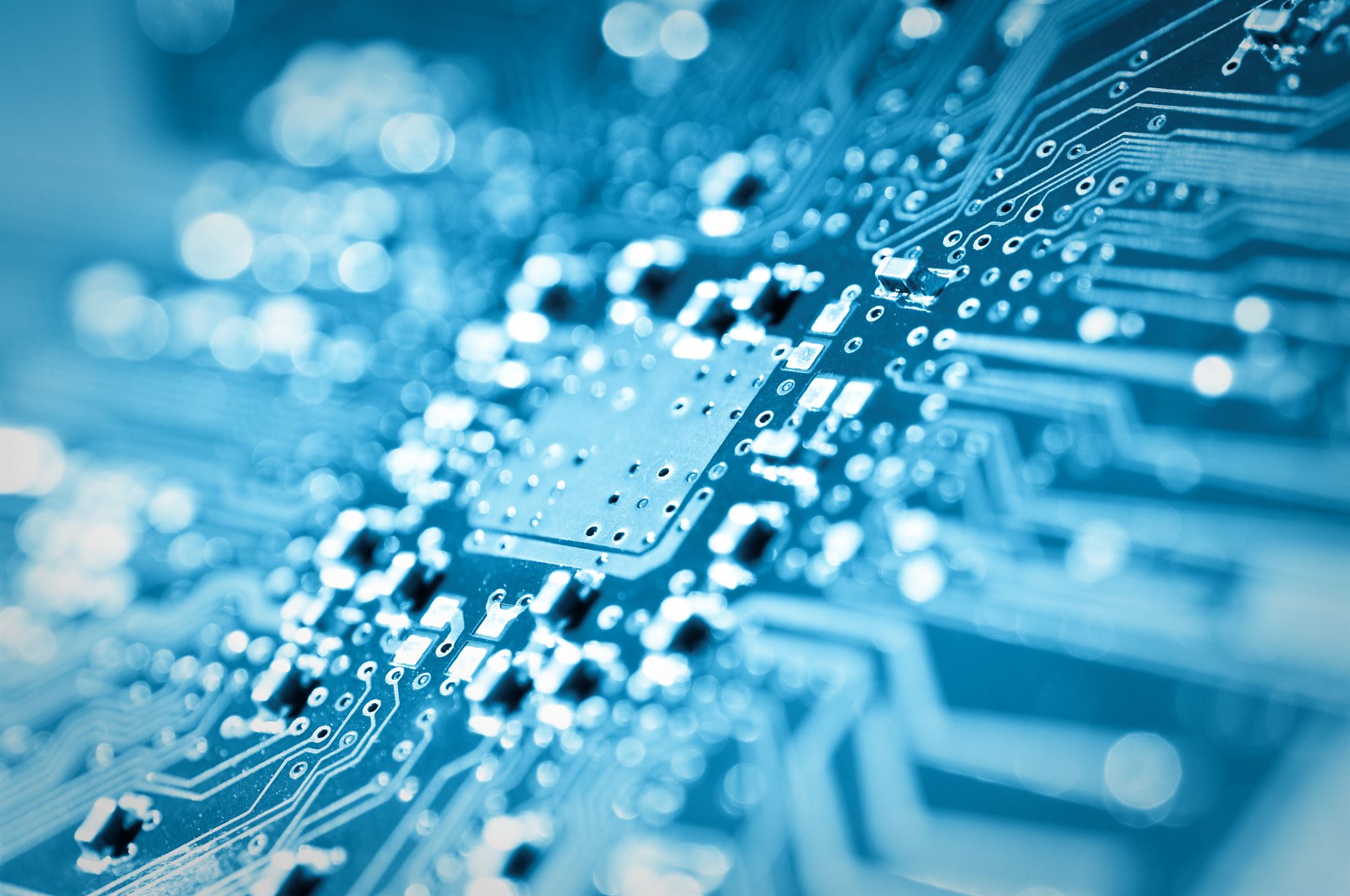 Closeup-photo-of-a-part-of-a-circuit-board